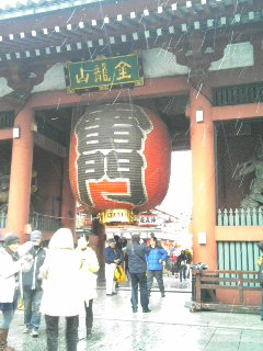 雪の雷門